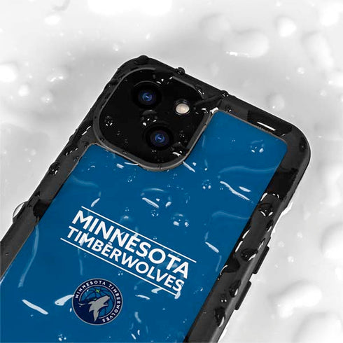 NBA Minnesota Timberwolves Standard - Blue iPhone 15 Waterproof Case